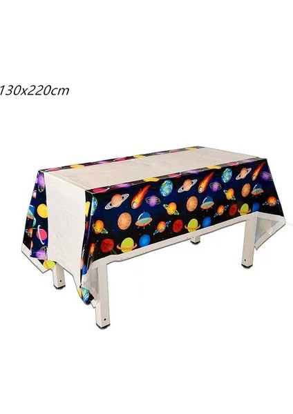Masa Örtüsü 1 Adet Patlamış Mısır Kutusu Çocuklar Için Astronot Uzay Gemisi Güneş Uzay Doğum Günü Partisi Bebek Duş Parti Malzemeleri Hediye Çantası Aperatif Dekorasyon (Yurt Dışından)