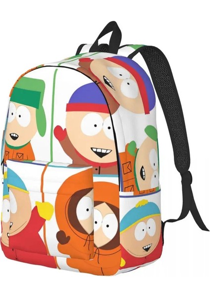 Souths Cool Parked Sırt Çantası Hafif Lise Iş Günlüğü Erkekler Için Gündüz Paketi Kadın Dizüstü Bilgisayar Tuval Çantaları Renk: 4/boyut: S (Yurt Dışından)