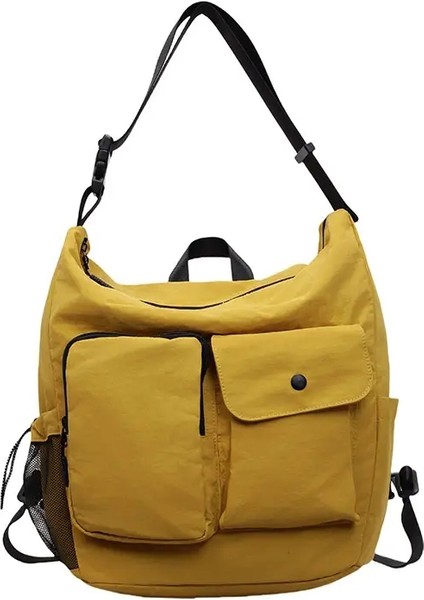 Cross - Sınır Işletme Sırt Çantası, Yüksek Okul ve Junior - Okul Öğrenci Sırt Çantası, Açık Hava Sporları ve Seyahat Çok Fonksiyon Renk: Sarı/boyut: 15 Inç (Yurt Dışından)