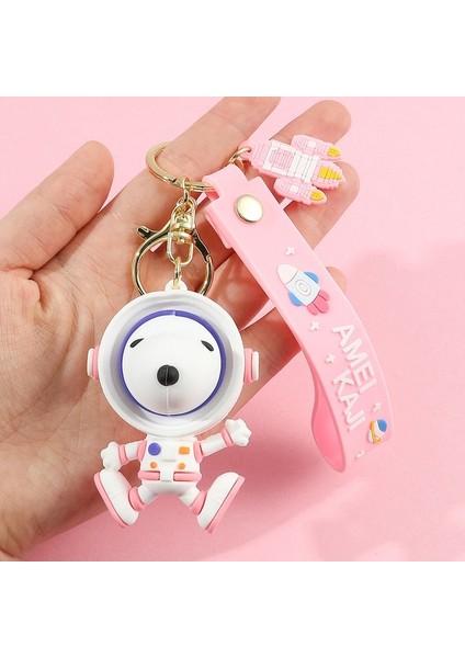 Stil 5 Yaratıcı Astronot Köpek Anahtarlık Sevimli Karikatür Uzay Köpek Bebek Asılı Hediye Adam Araba Çanta Anahtarlıklar Kız Anahtarlık (Yurt Dışından)