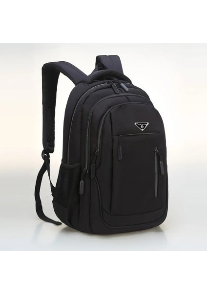 17.3''large Kapasite Sırt Çantası Erkekler Dizüstü Çantalar Oxford Siyah Katı Lise Çantaları Teen College Boy Gril Öğrenci Backpackcolor: Sıcak Siyah/boyut: 47X33X17 cm (Yurt Dışından)