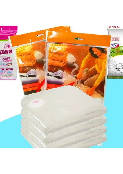 35CM40CM Ev Vakum Torbası Yeniden Kullanılabilir Vakum Saklama Torbaları Kumaş Sıkıştırılmış Çanta El Pompası ile Seyahat Yerden Tasarruf Mühür Battaniye Organizatör (Yurt Dışından)