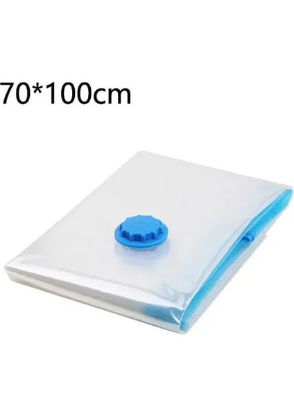 70X100 cm Uygun Vakum Torbası Depolama Ev Düzenleyici Şeffaf Elbise Organizatör Mühür Sıkıştırılmış Seyahat Tasarruflu Yer Çanta Paketi (Yurt Dışından)