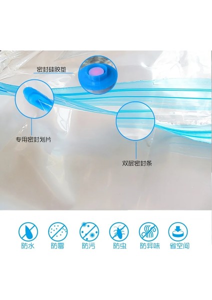 70X100 cm Uygun Vakum Torbası Depolama Ev Düzenleyici Şeffaf Elbise Organizatör Mühür Sıkıştırılmış Seyahat Tasarruflu Yer Çanta Paketi (Yurt Dışından) fiyatları