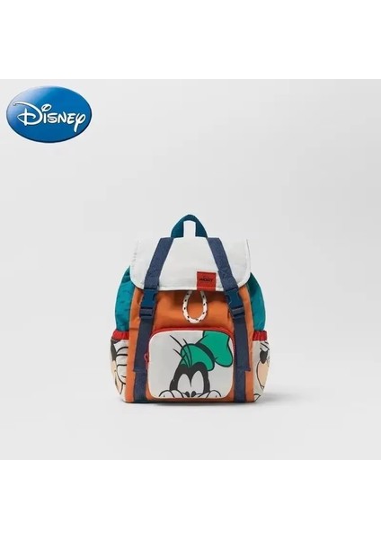 Disney Yeni Karikatür Mickey Sevimli Sırt Çantası Kadınlar Minnie Canvas Okul Çantası Moda Büyük Kapasite Sırt Çantası Kızlar Mochila Renk: C3 28X25X12CM (Yurt Dışından)