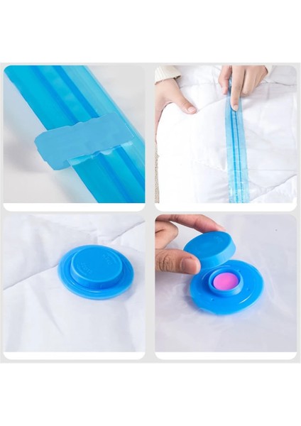 1 Adet 40X60CM Vakum Poşeti Giysi Saklama Çantası Vana ile Şeffaf Sınır Katlanır Sıkıştırılmış Organizatör Seyahat Yerden Tasarruf Sağlayan Mühür Paketi (Yurt Dışından) fırsatları