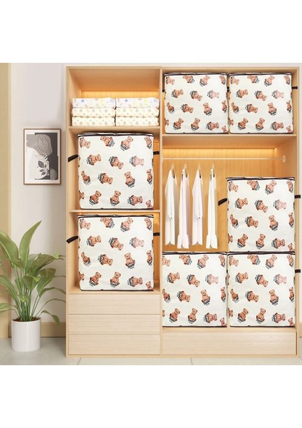 70X50X30CM Dokunmamış Yorgan Saklama Çantası Giyim Organizatör Yorgan Yastık Battaniye Organizatör Toz Geçirmez Uzay Tasarruf Çantası Büyük Kapasiteli (Yurt Dışından) fırsatları