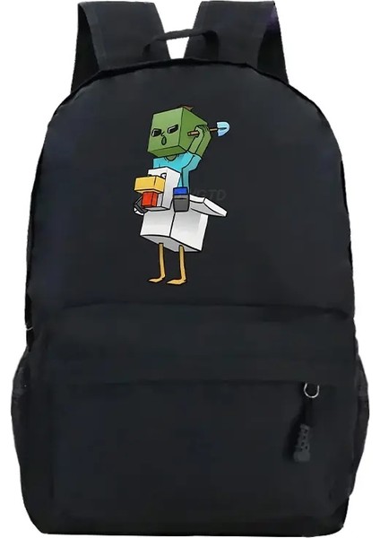 Okul Sırt Çantaları Tavuk Jokey 3D Grafik Harajuku Moda Trend Açık Sırt Çantası Kızlar Kızlar Karikatür Fermuar Dizüstü Bagcolor: 15 (Yurt Dışından)
