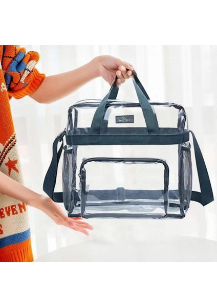 Siyah Çok Fonksiyonlu Kadın Kozmetik Çantası Yıkama Torbası Yerden Tasarruf Sağlayan Su Geçirmez Hafif Şeffaf Emek Tasarrufu Sağlayan Tote Saklama Çantası Bayan (Yurt Dışından) fiyatları