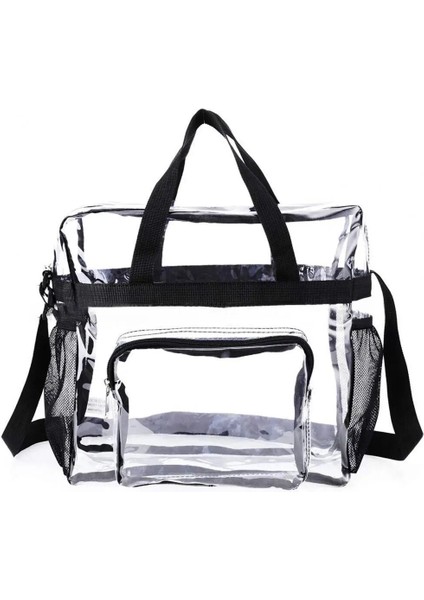 Siyah Çok Fonksiyonlu Kadın Kozmetik Çantası Yıkama Torbası Yerden Tasarruf Sağlayan Su Geçirmez Hafif Şeffaf Emek Tasarrufu Sağlayan Tote Saklama Çantası Bayan (Yurt Dışından) fırsatları