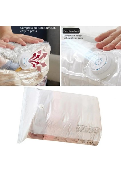 Xl Pratik Vakum Saklama Kesesi Yeniden Kullanılabilir Düzenli Tutun Yerden Tasarruflu Yorgan Giysi Saklama Vakum Torbası (Yurt Dışından) fırsatları