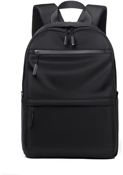 Büyük Kapasiteli Öğrenci Sıradan Banliyö Suya Dalı Unısex Schoolbag Basit Kişilik Backpackcolor: Siyah/boyut: 14 Inç (Yurt Dışından)