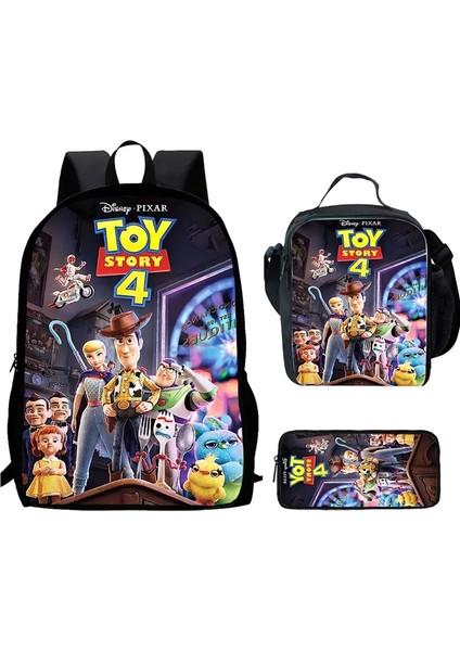 3pcs Set Disney Toy Story School Sırt Çantası Öğle Yemeği Çantaları, Kalem Çantaları, Erkek Kızlar Için Çizgi Film Okul Çantaları, Çocuk Rengi Için En Iyi Hediye: 3PCTS004 (Yurt Dışından)