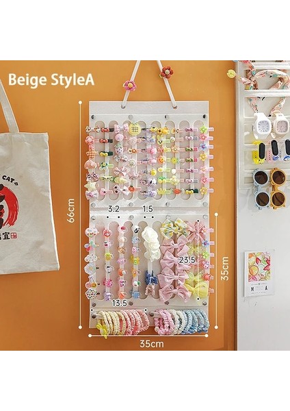 Bga Saç Fiyonkları Organizatör Duvar Asılı Büyük Kapasiteli Kafa Bandı Tutucu Saç Tokası Depolama Askı Yerden Tasarruf Sağlayan Aksesuar Kız Odası Için (Yurt Dışından)