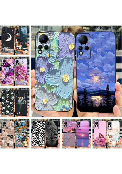 SHELL-U48 Infinix Note 11 Pro Infinix Note 12 G88 Kılıf 2022 Moda Çiçek Uzay Telefon Kapak Yumuşak Funda Infinix Note 11 Kılıf X663 X663C NOTE11 Pro Çanta (Yurt Dışından) fiyatları