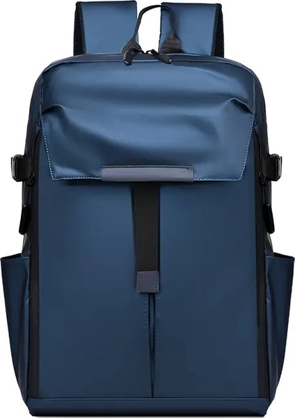 Erkek Öğrenciler Için Iş Gündelik Bilgisayar Sırt Çantası, Büyük Kapasite, Hafif Okul Çantası, Seyahat Sırt Çantası, Sepet Rengi Tutabilir: Mavi (Yurt Dışından)