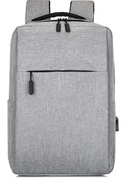 15.6 Inç Dizüstü Bilgisayar Sırt Çantası Naylon Seyahat Dizüstü Bilgisayar Sırt Çantası USB Şarj Bilgisayar Okulu Sırt Çantaları Su Geçirmez Çanta Mencolor Için: Siyah (Yurt Dışından)