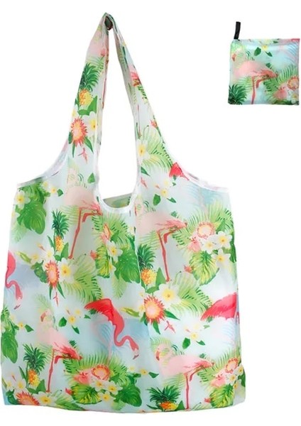 Portable1 Katlanabilir Alışveriş Çantası Uzay Tasarrufu Yeniden Kullanılabilir Süpermarket Bakkal Alışveriş Çantası Seyahat Plaj Spor Spor Çantası Aperatifler Için Giysi (Yurt Dışından)