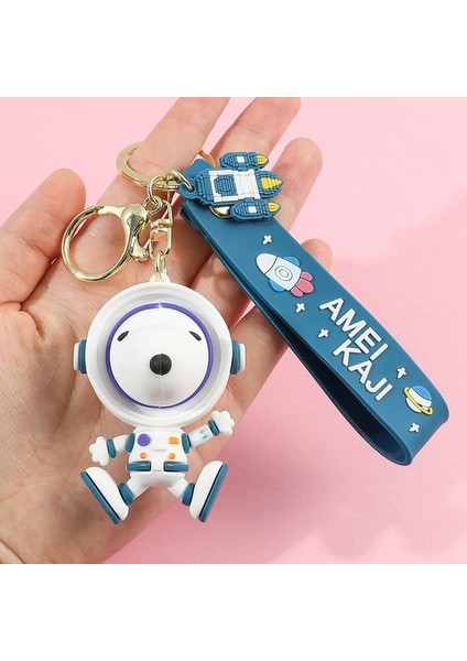 Stil 7 Yaratıcı Astronot Köpek Anahtarlık Sevimli Karikatür Uzay Köpek Bebek Asılı Hediye Adam Araba Çanta Anahtarlıklar Kız Anahtarlık (Yurt Dışından)