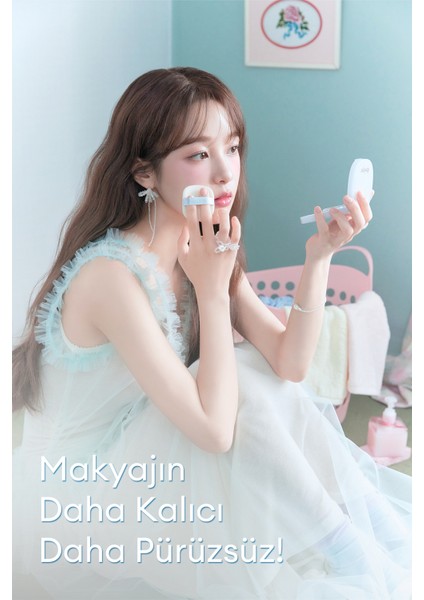 Sebum Dengeleyici, Pürüzsüz Bitiş Sunan, Transparan Kompakt Pudra DASIQUE Soft Cotton Powder