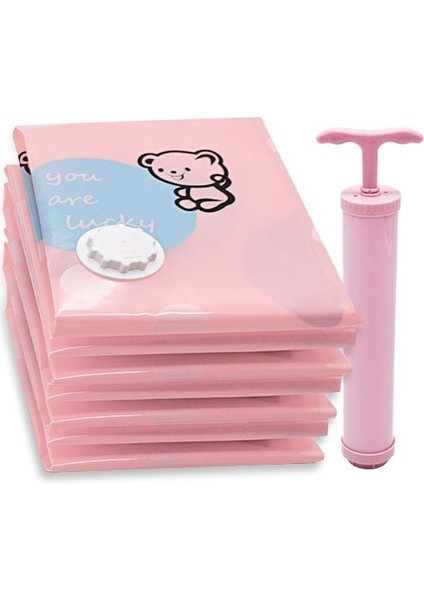 80X100 cm Karikatür Ayı Vakum Torbası Giysi Yorgan Saklama Çantası Dolap Dolap Organizatör Uzay Tasarrufu Sıkıştırılmış Mühür Çanta Ev Organizatör (Yurt Dışından) fiyatları