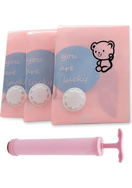 80X100 cm Karikatür Ayı Vakum Torbası Giysi Yorgan Saklama Çantası Dolap Dolap Organizatör Uzay Tasarrufu Sıkıştırılmış Mühür Çanta Ev Organizatör (Yurt Dışından) modelleri