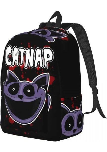 Catnap Blood Cool Sırt Çantası Sporları Lise Işleri Erkekler Için Day Rapsing Gülbeyleri Kadın Dizüstü Bilgisayar Tuval Bagscolor: Çok Molor/boyut: 50X42CM (Yurt Dışından)