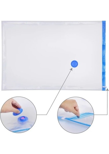 70X100 cm Uygun Vakum Poşeti Depolama Ev Düzenleyici Şeffaf Elbise Organizatör Mühür Sıkıştırılmış Seyahat Tasarruflu Çanta Paketi (Yurt Dışından) fırsatları