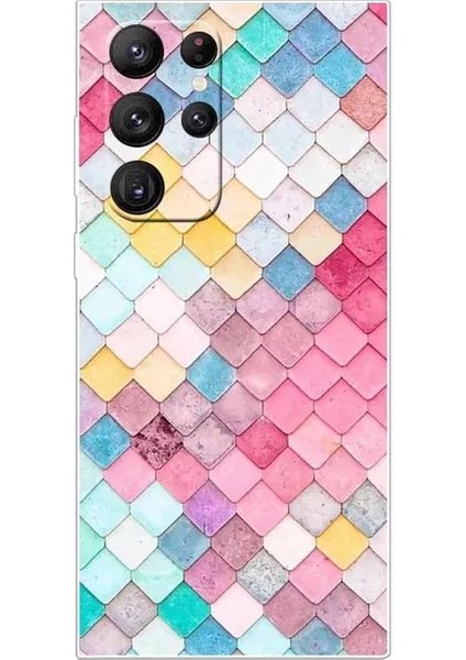 34 S23 Plus Funda Samsung Galaxy S23 Ultra 5g Kılıf S23PLUS Ince Tpu Uzay Ormanı Silikon Kapak GALAXYS23 S23 Plus S 23 Çapa Çanta (Yurt Dışından)