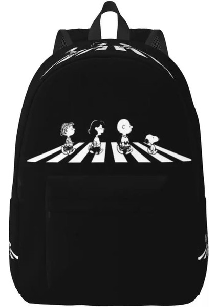 Özel Van Gogh Peyzaj Snoopys ve Charlie Brown Dizüstü Backpack Erkekler Kadın Okul Üniversitesi Öğrencileri Için Kitap Çantası Fıstık Çanta Renk: 3/boyut: 30X14X40CM (Yurt Dışından)