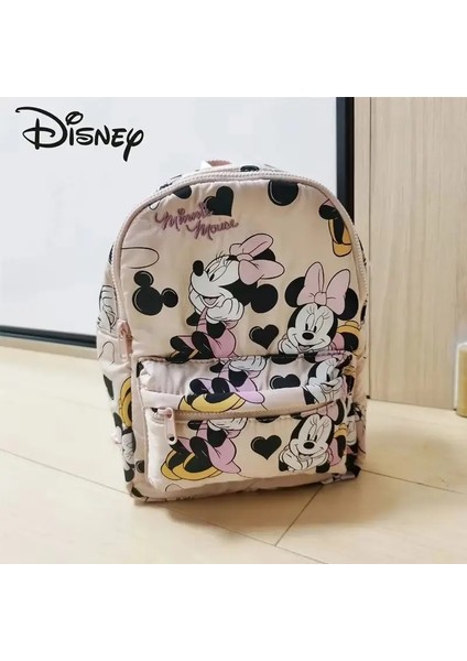 Disney Yeni Karikatür Mickey Sevimli Sırt Çantası Kadınlar Minnie Canvas School Bag Moda Büyük Kapasite Sırt Çantası Kızlar Mochilacolor: C18 25X18X10CM (Yurt Dışından)