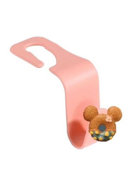 Pembe-Mavi Karikatür 1 Adet Yaratıcı Karikatür Araba Koltuğu Askı Kancası Araba Aksesuarları Tutucu Kanca Maske Tutucu Yerden Tasarruflu Araba Organizatör Standı Çanta Tutucu (Yurt Dışından)