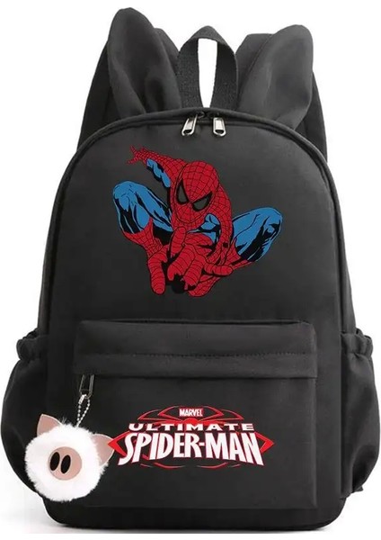 Örümcek Adam Sırt Çantası Kızlar Erkekler Erkek Çocuk Rucksack Sıradan Okul Çantaları Seyahat Tavşan Kulakları Sırt Çantaları Mochila Seyahat Çantası Renk: 003 (Yurt Dışından)