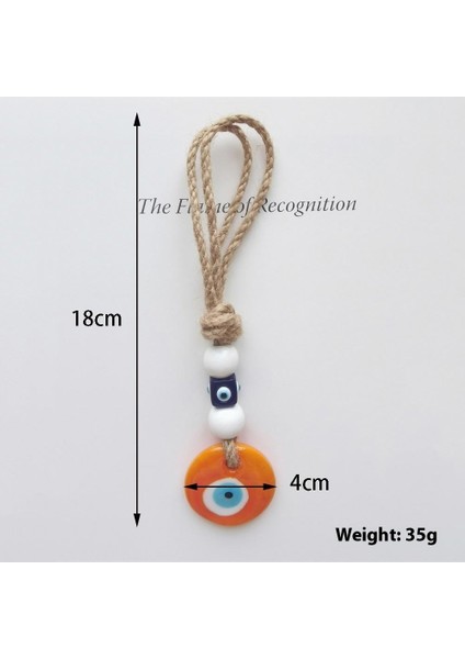 Sicim El Dokuması Şeytan Gözü Kolye Mavi Gözler Araba Duvar Süsü (Yurt Dışından)