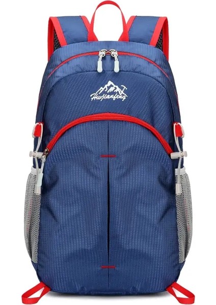 Unisex Yürüyüş Sırt Çantası Çanta Erkek ve Kadın Açık Seyahat Bisikleti Backpack Leisure Giyim Dalı Katlanır Naylon Sırt Çantası Renk: Koyu Mavi (Yurt Dışından)