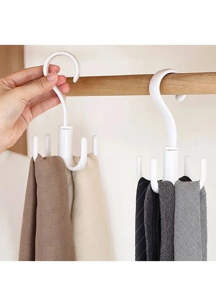 (4-Pençe) Yeşil 360° Dönebilen Askı Kancaları Yerden Tasarruflu Dolap Çanta Rafı Organizatör Tutucu Dolap Eşarp Kemeri Ayakkabı Asılı Depolama Kancaları (Yurt Dışından) indirimleri