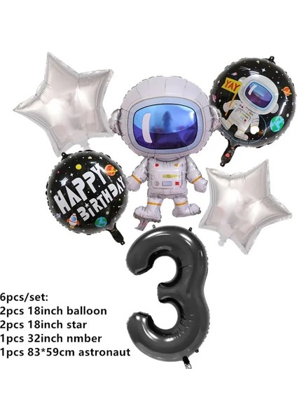 Balonlar 6 Adet Patlamış Mısır Kutusu Çocuklar Için Astronot Uzay Gemisi Güneş Uzay Doğum Günü Partisi Bebek Duş Parti Malzemeleri Hediye Çantası Aperatif Dekorasyon (Yurt Dışından)