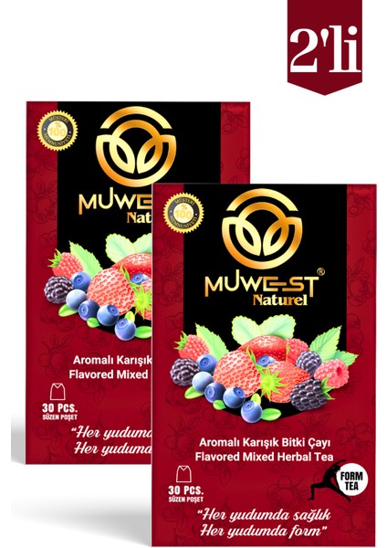 Naturel Bitki Çayı 2 Kutu Vitamin ve Mineral Zengin Aromalı Karışım