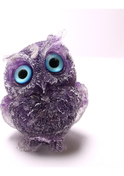 Damla Baykuş Reçine Kristal Kırma Taş Ev Süsü Zanaat Hatıra Hediye Verme Hediye (Yurt Dışından)