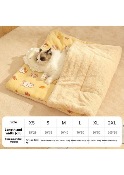 Pet Battaniye Kedi Köpek Yorgan Dört Mevsim Tarzı Köpek Kulübesi Battaniye Kedi Kumu Uyku Mat Kedi Mat (Yurt Dışından)