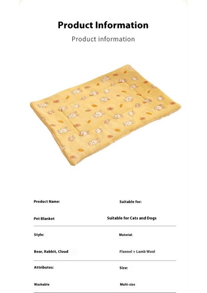 Pet Battaniye Kedi Köpek Yorgan Dört Mevsim Tarzı Köpek Kulübesi Battaniye Kedi Kumu Uyku Mat Kedi Mat (Yurt Dışından) fiyatları