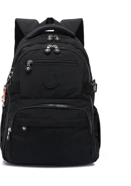 Genç ve Lise Öğrencileri Için Ultra Hafif Rahat Açık Seyahat Sırt Çantası Günlük Gidip Omuz Çantası Yeni Model Renk: Siyah/boyut: Orta 2322 (Yurt Dışından)