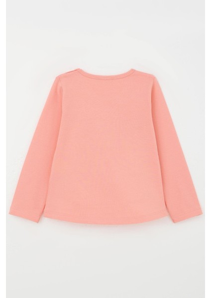 Kız Çocuk Taytlı Takım Unicorn Baskılı 1.5-5 Yaş, Somon