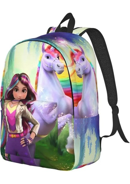 Unicorns A-Academy Animation Girls Sırt Çantası Kadınlar Genç Iş Günlüğü Karikatür Sevimli Dizüstü Bilgisayar Omuz Çantası Sportscolor: Gösterildiği Gibi/boyut: lar (Yurt Dışından)