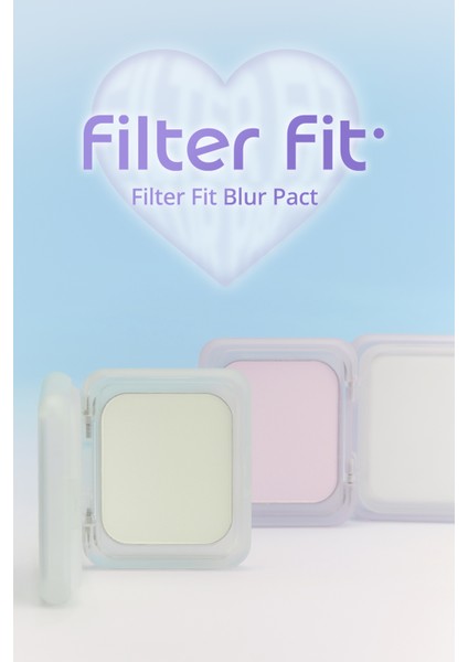 Blur Etkili Ton Eşitleyici Yeşil Kompakt Pudra Perıpera Filter Fit Blur Pact (01 Blur Mint)