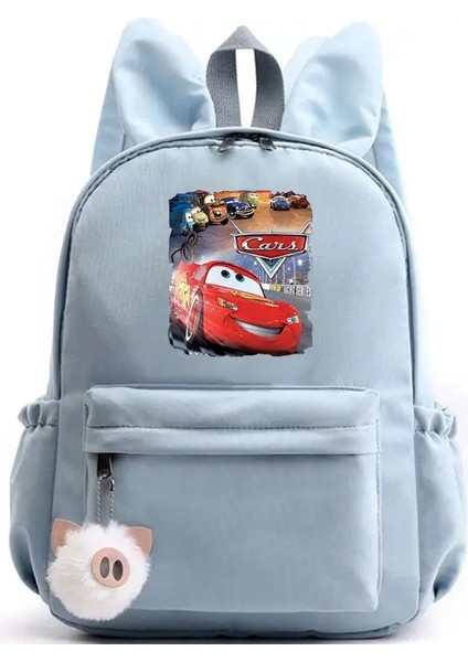Sevimli Disney Pixar Arabalar Lightning Mcqueen Sırt Çantası Erkekler Erkekler Genç Rucksack Sıradan Okul Çantaları Seyahat Sırt Çantaları Mochila Renk: 005 (Yurt Dışından)