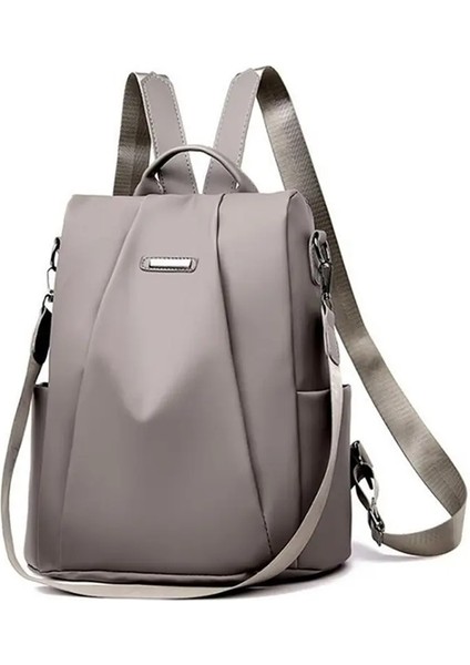 Su Geçirmez Oxford Kadınlar Sırt Çantası Moda Hırsızlık Karşıtı Okul Bagpack Lüks Tasarımcı Kadın Büyük Kapasiteli Seyahat Omuz Handbagolor: Khaki A (Yurt Dışından)