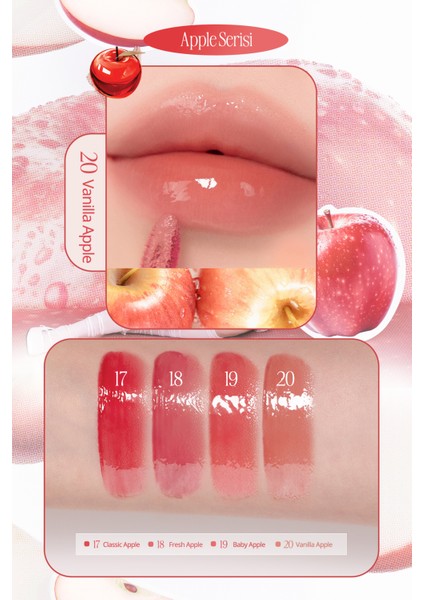 Yapışkanlık Hissi Vermeyen Yoğun Işıltılı Tint CLIO Crystal Glam Tint (20 Vanilla Apple) AppleSeries