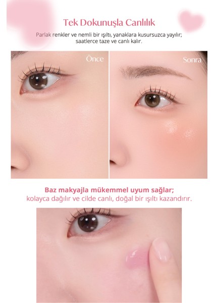 Ince Yapılı, Ciltle Bütünleşen, Pigmentli Likit Allık Perıpera Syrupy Tok Cheek (06 Nutty Milktea)