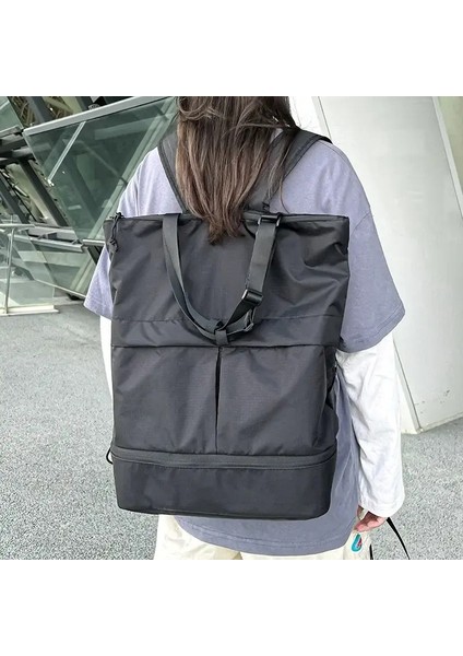 Kadınlar Sırt Çantası Büyük Kapasiteli Unisex Sırt Çantaları Naylon Su Geçirmez Spor Çantası Trend Okul Çantaları Taşınabilir Seyahati El Çantası: Yeşil/beden: 30X40X16CM (Yurt Dışından)
